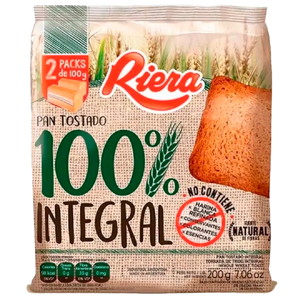 RIERA INTEGRAL 100 % X 200 G 18