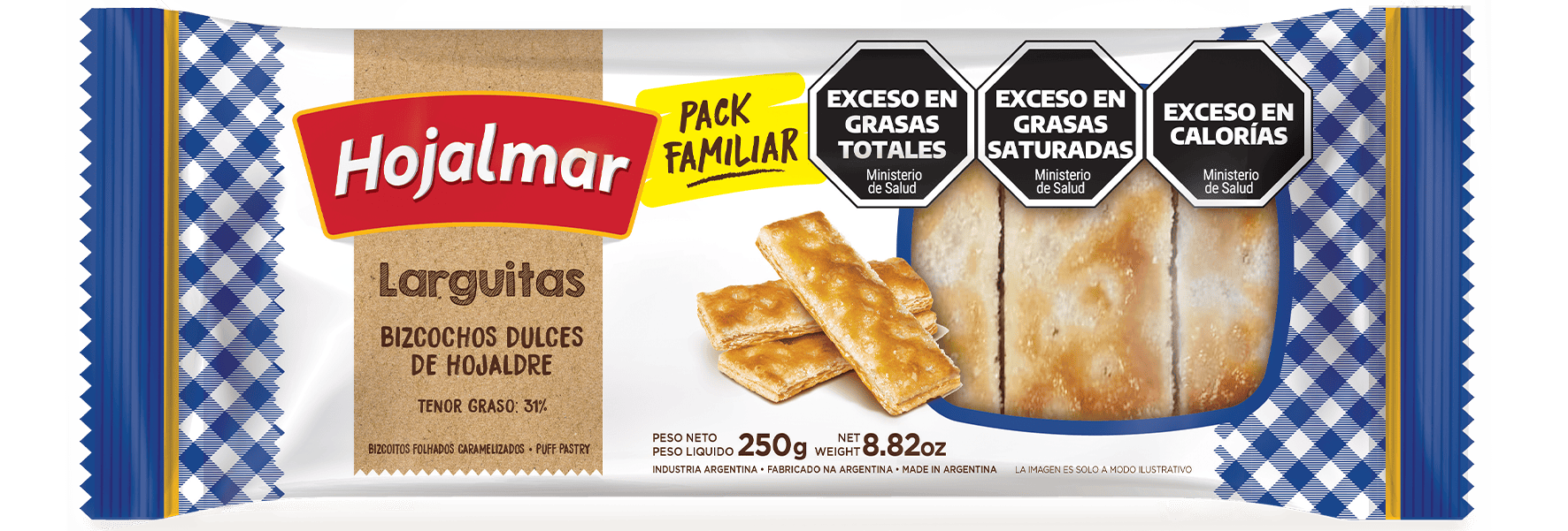 HOJALMAR LARGUITA X 250 GRS 18 