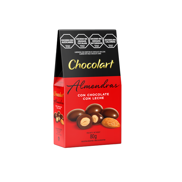 CHOCOLART ALMENDRA CON LECHE X 80 G 24