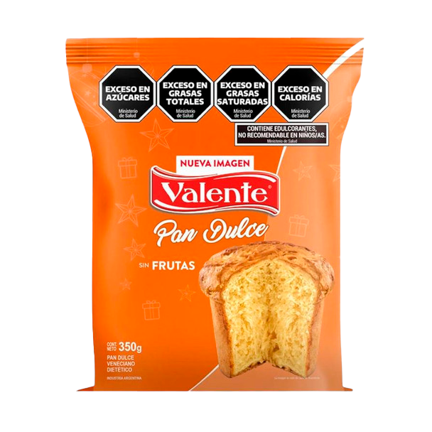 VALENTE PAN DULCE SIN FRUTA X 350 GRS 12