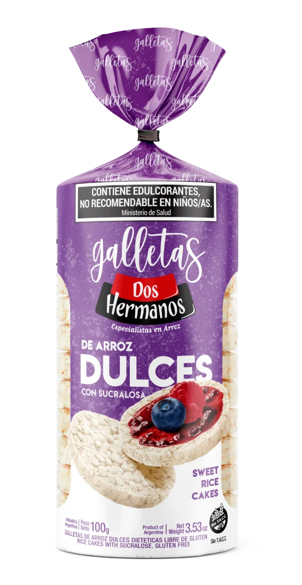 DOS HERMANOS GALLETAS SLIM DULCE 12   X 100 G
