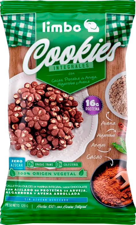 LIMBUS COOKIES CON PROTEINA DE ARVEJA X 150 GR 24
