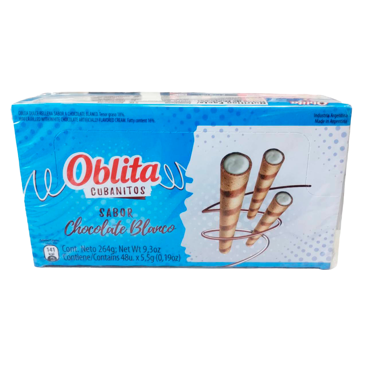 OBLITA CUBANITO CHOCOLATE BLANCO X 48 U 16