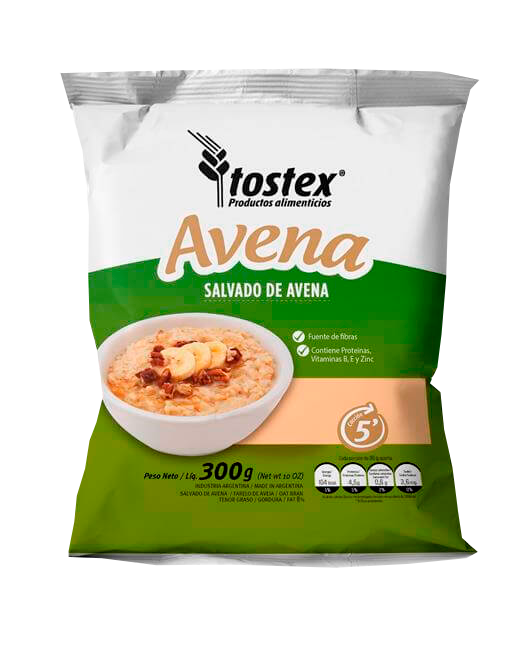 TOSTEX SALVADO DE AVENA X 300 GR 8