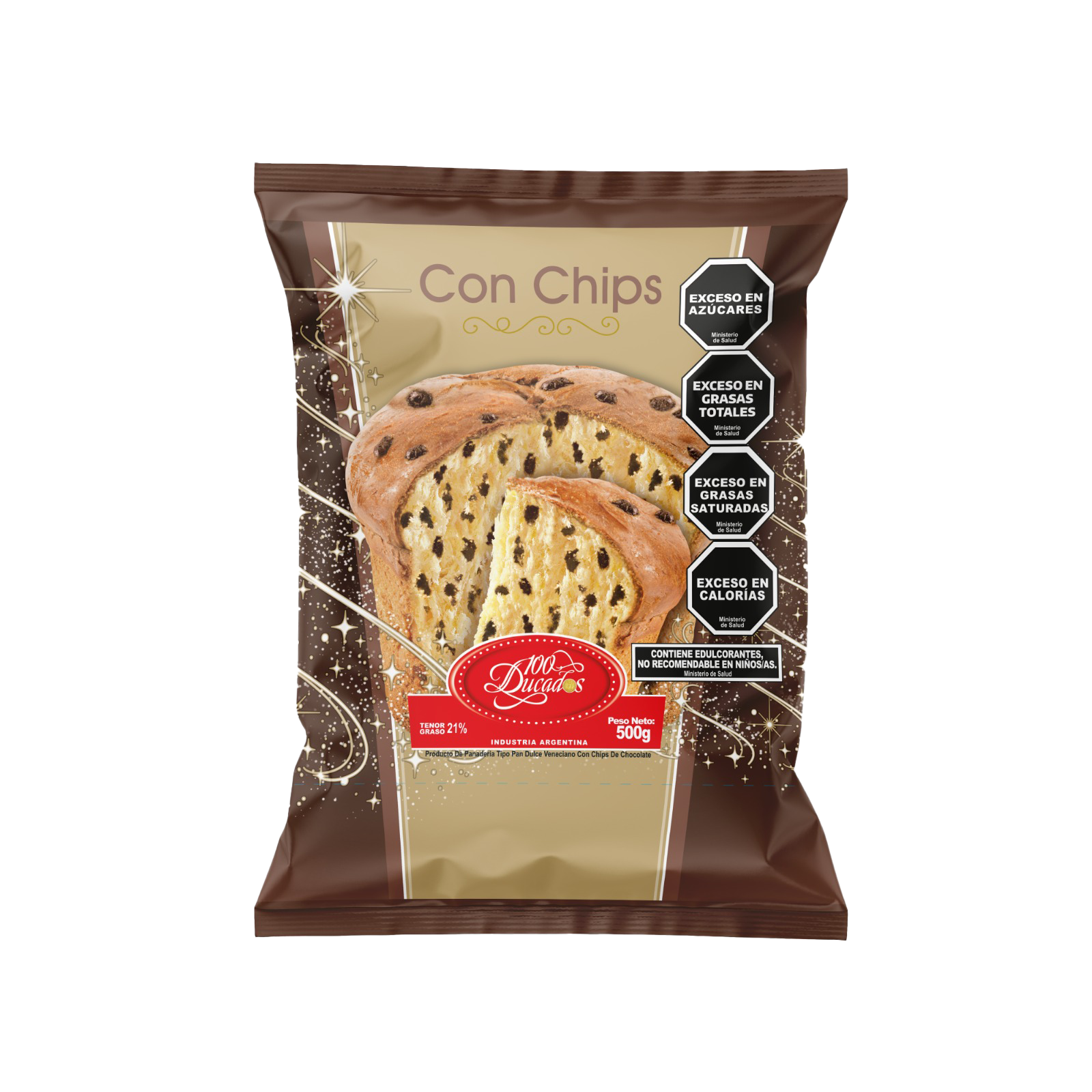 100 DUCADOS PAN DULCE CHIP X 500 6