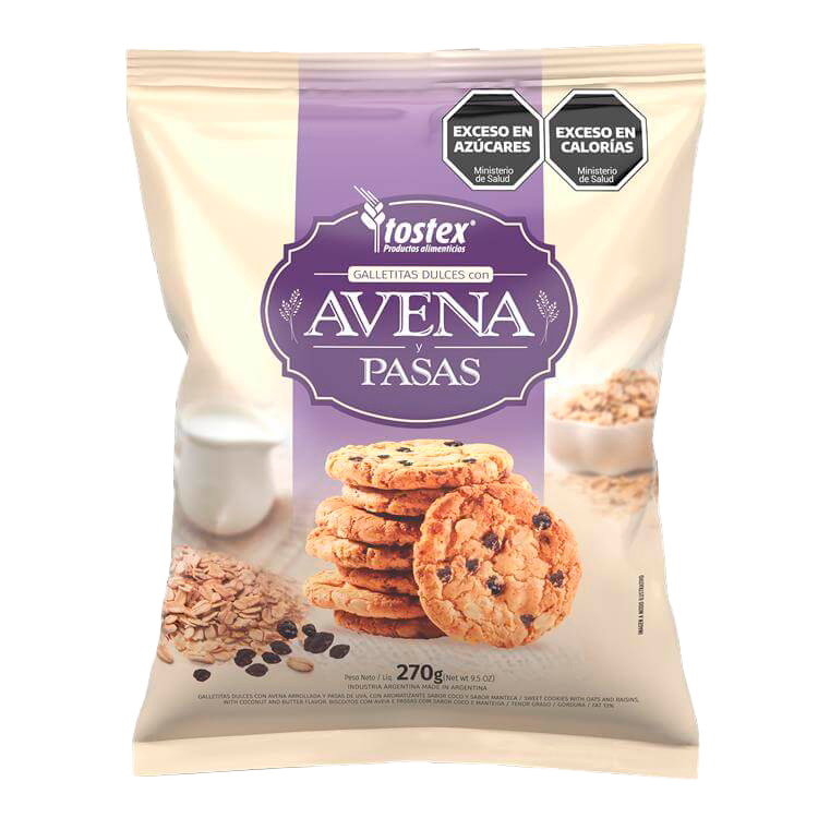 TOSTEX AVENA Y PASAS X 270 G 10