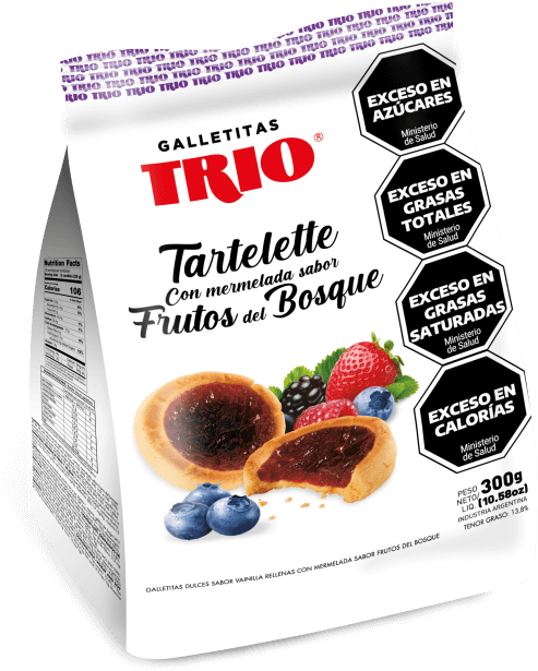 TRIO TARTELETE FRUTOS BOSQUE X 300 G 10