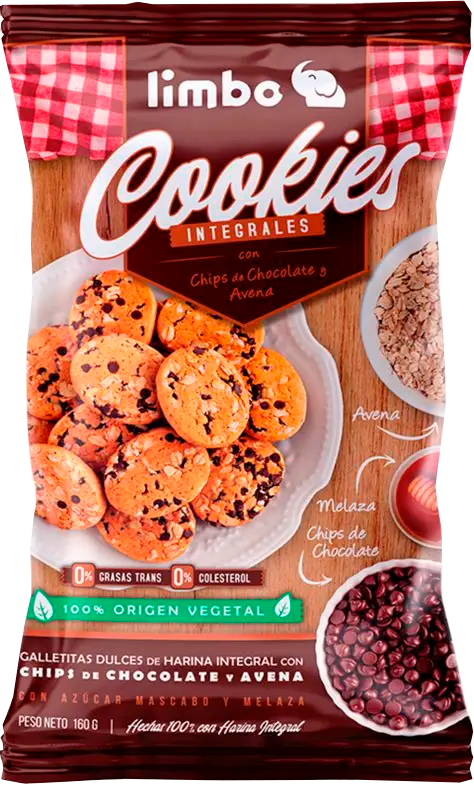 LIMBUS COOKIES CHIPS Y AVENA X 160 G 24