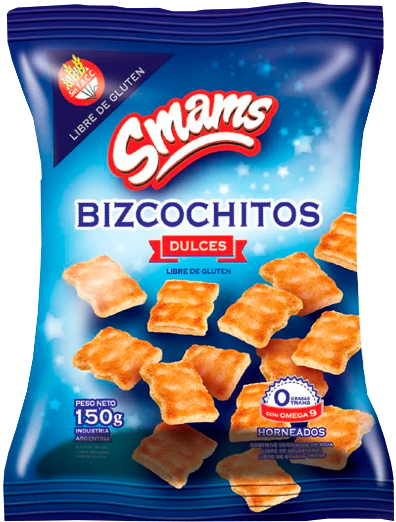 SMAMS BIZCOCHOS AZUCARADO X 150 G 16