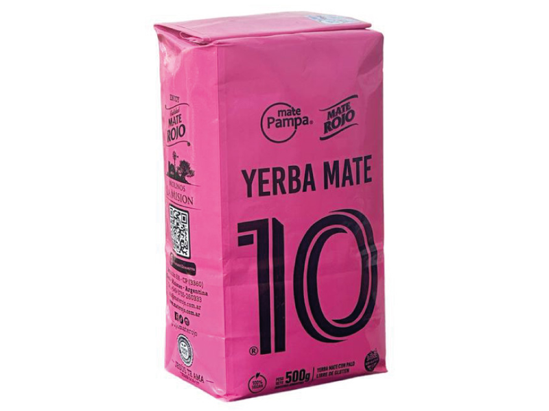 MATE ROJO YERBA "10 "X 500 GRS